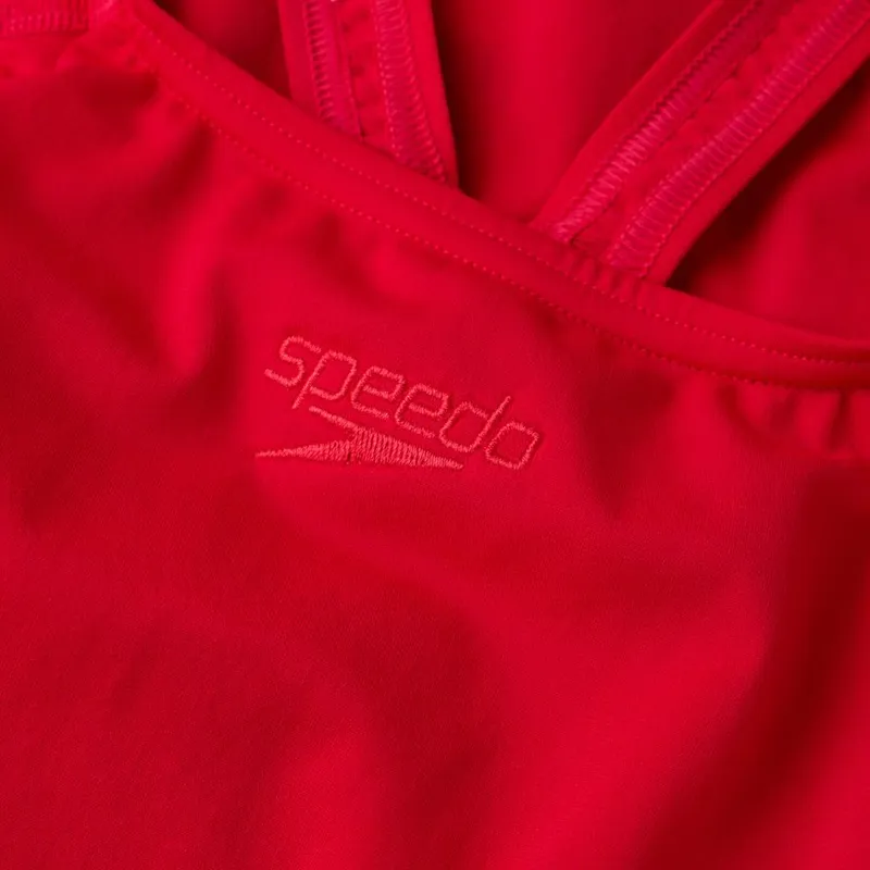 Speedo Women's ECO Endurance+ Medalist Swimsuit Fed Red-3